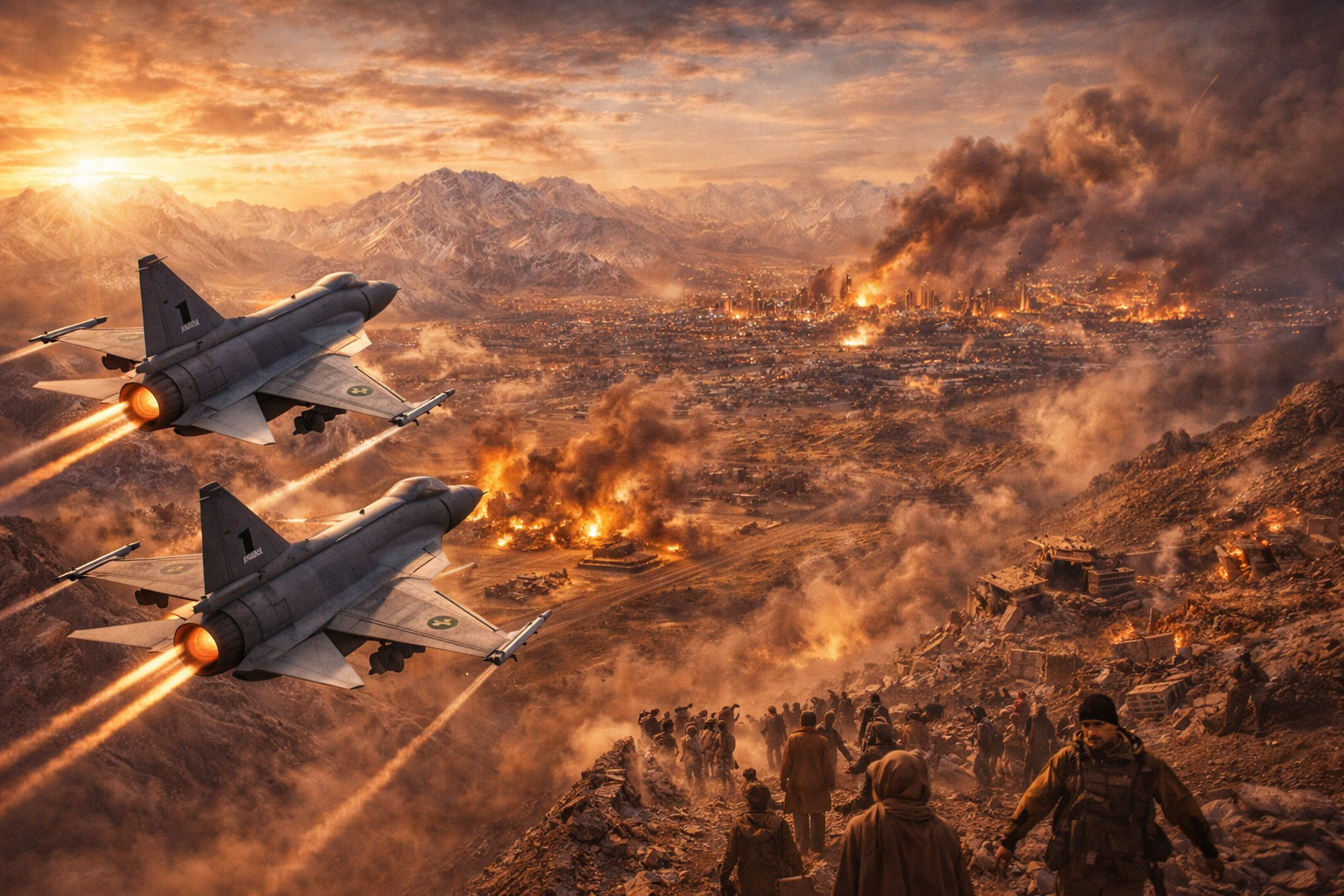 Pakistan defence minister says country in ‘open war’ with Afghanistan after strikes