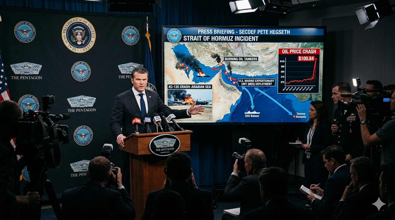 Persian Gulf on Fire: U.S. Marines Deploy as Iran’s Drone Swarms Torch Six Tankers and Oil Crosses $100